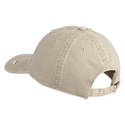 US Air Force Wing with Retired Embroidered Pigment Dyed Cap - Khaki OSFM