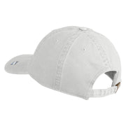US Air Force Wing with Retired Embroidered Pigment Dyed Cap - White OSFM