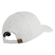 US Air Force Wing with Retired Embroidered Pigment Dyed Cap - White OSFM