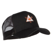 All Seeing Eye Embroidered Mesh Cap