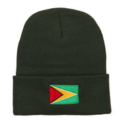 Guyana Flag Embroidered Long Beanie