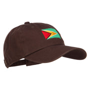 Guyana Flag Embroidered Unstructured Cap