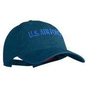 US Air Force Blue Letter Embroidered Pigment Dyed Cap - Navy OSFM