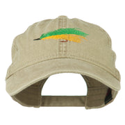 Fishing Green Fly Embroidered Washed Cap