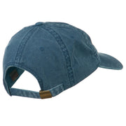 Grandpa of the Year Embroidered Washed Cotton Cap