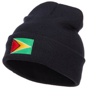 Guyana Flag Embroidered Long Beanie