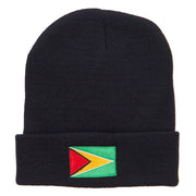 Guyana Flag Embroidered Long Beanie