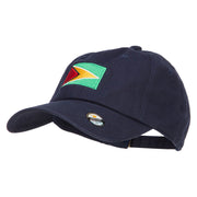 Guyana Flag Embroidered Unstructured Cap