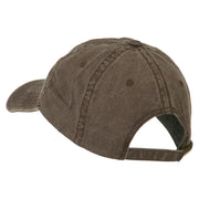 Fishing Green Fly Embroidered Washed Cap