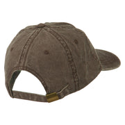 Fishing Green Fly Embroidered Washed Cap