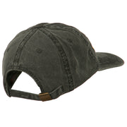 Grandpa of the Year Embroidered Washed Cotton Cap