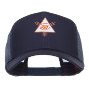 All Seeing Eye Embroidered Mesh Cap