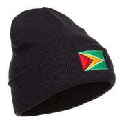 Guyana Flag Embroidered Long Beanie