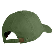 US Air Force Blue Letter Embroidered Pigment Dyed Cap - Olive OSFM