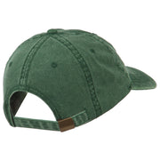 Grandpa of the Year Embroidered Washed Cotton Cap