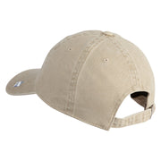 US Air Force Blue Letter Embroidered Pigment Dyed Cap - Khaki OSFM