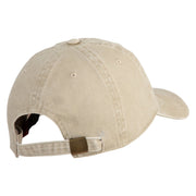 US Air Force Blue Letter Embroidered Pigment Dyed Cap - Khaki OSFM