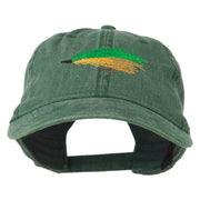 Fishing Green Fly Embroidered Washed Cap