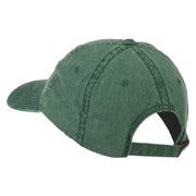 Fishing Green Fly Embroidered Washed Cap