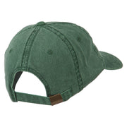 Fishing Green Fly Embroidered Washed Cap