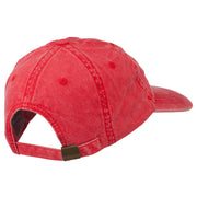 Grandpa of the Year Embroidered Washed Cotton Cap