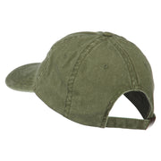 Fishing Green Fly Embroidered Washed Cap