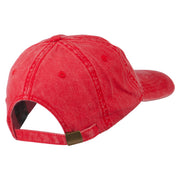 Fishing Green Fly Embroidered Washed Cap