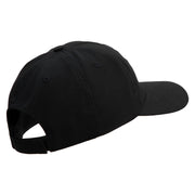 US Marine Corps Veteran Emblem Embroidered 6 Panel Unstructured Cotton Twill Cap Made in USA - Black OSFM