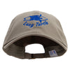 Lazy Turtle Surf Club Embroidered Normal Dyed Washed Caps - Olive OSFM