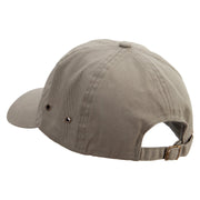 Lazy Turtle Surf Club Embroidered Normal Dyed Washed Caps - Olive OSFM