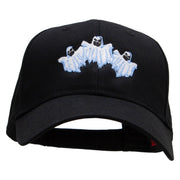 Three Ghost Embroidered Low Profile Cap