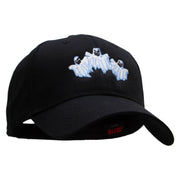 Three Ghost Embroidered Low Profile Cap