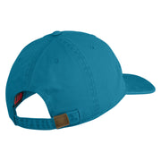US Air Force Retired with Wing Embroidered Pigment Dyed Cap - Sky Blue OSFM