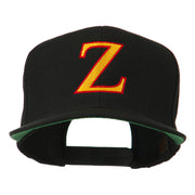 Greek Alphabet Zeta Embroidered Flat Bill Cap