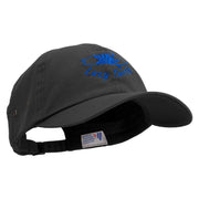 Lazy Turtle Surf Club Embroidered Normal Dyed Washed Caps - Black OSFM