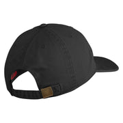 US Air Force Retired with Wing Embroidered Pigment Dyed Cap - Black OSFM