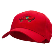 Red Mini Skateboard Embroidered Low Profile Cap