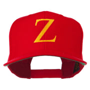 Greek Alphabet Zeta Embroidered Flat Bill Cap