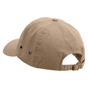 Lazy Turtle Surf Club Embroidered Normal Dyed Washed Caps - Khaki OSFM