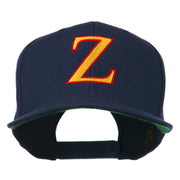 Greek Alphabet Zeta Embroidered Flat Bill Cap