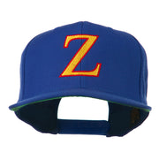 Greek Alphabet Zeta Embroidered Flat Bill Cap