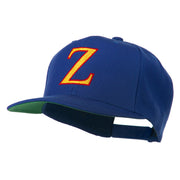 Greek Alphabet Zeta Embroidered Flat Bill Cap