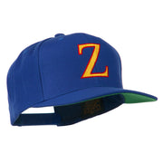 Greek Alphabet Zeta Embroidered Flat Bill Cap