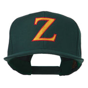 Greek Alphabet Zeta Embroidered Flat Bill Cap