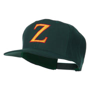 Greek Alphabet Zeta Embroidered Flat Bill Cap