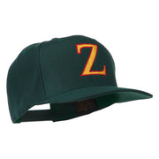 Greek Alphabet Zeta Embroidered Flat Bill Cap