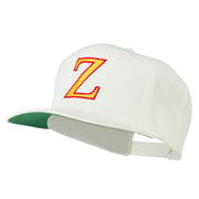 Greek Alphabet Zeta Embroidered Flat Bill Cap