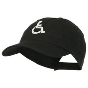 Handicapped Logo Embroidered Pigment Dyed Cotton Cap