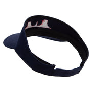 Arizona Grand Canyon Icon Embroidered Brushed Cotton Sun visor - Navy OSFM