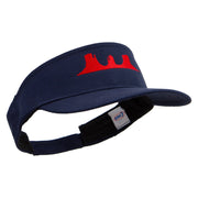 Arizona Grand Canyon Icon Embroidered Brushed Cotton Sun visor - Navy OSFM